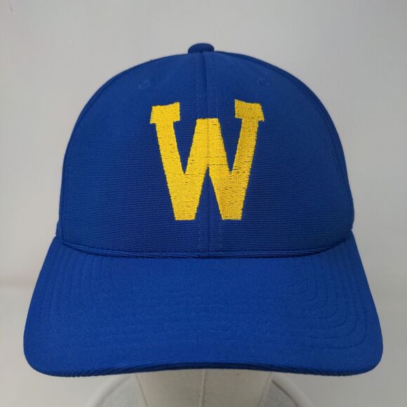 Pacific Headwear Men's Strapback Hat Blue Embroidered W Big Logo Polyester - Picture 2 of 8